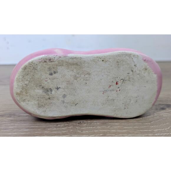 Mid-Century MCM Baby Shoe Planter Lot of 3 Ceramic McCoy Japan Girl Pink - Picture 3 of 16